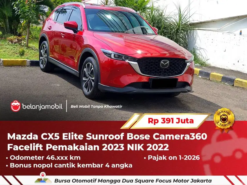 [ GARANSI 1TH ] Mazda CX5 CX-5 CX 5 Elite Facelift AT 2022/2023