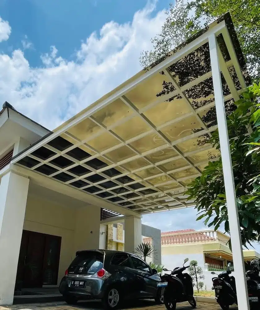 teras kanopi besi hollow terpasang murah