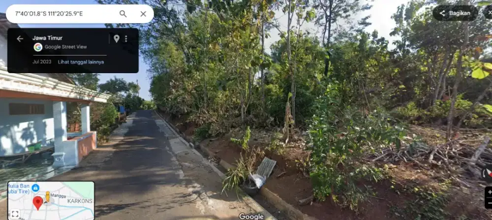 Jual tanah RT 2 puntuk. Balegondo, Ngariboyo , magetan. 1588 m2 SHM.