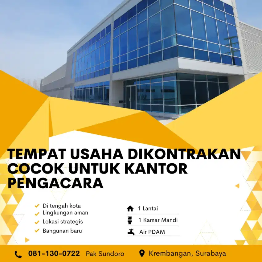 Disewakan kantor cocok untuk kantor pengacara