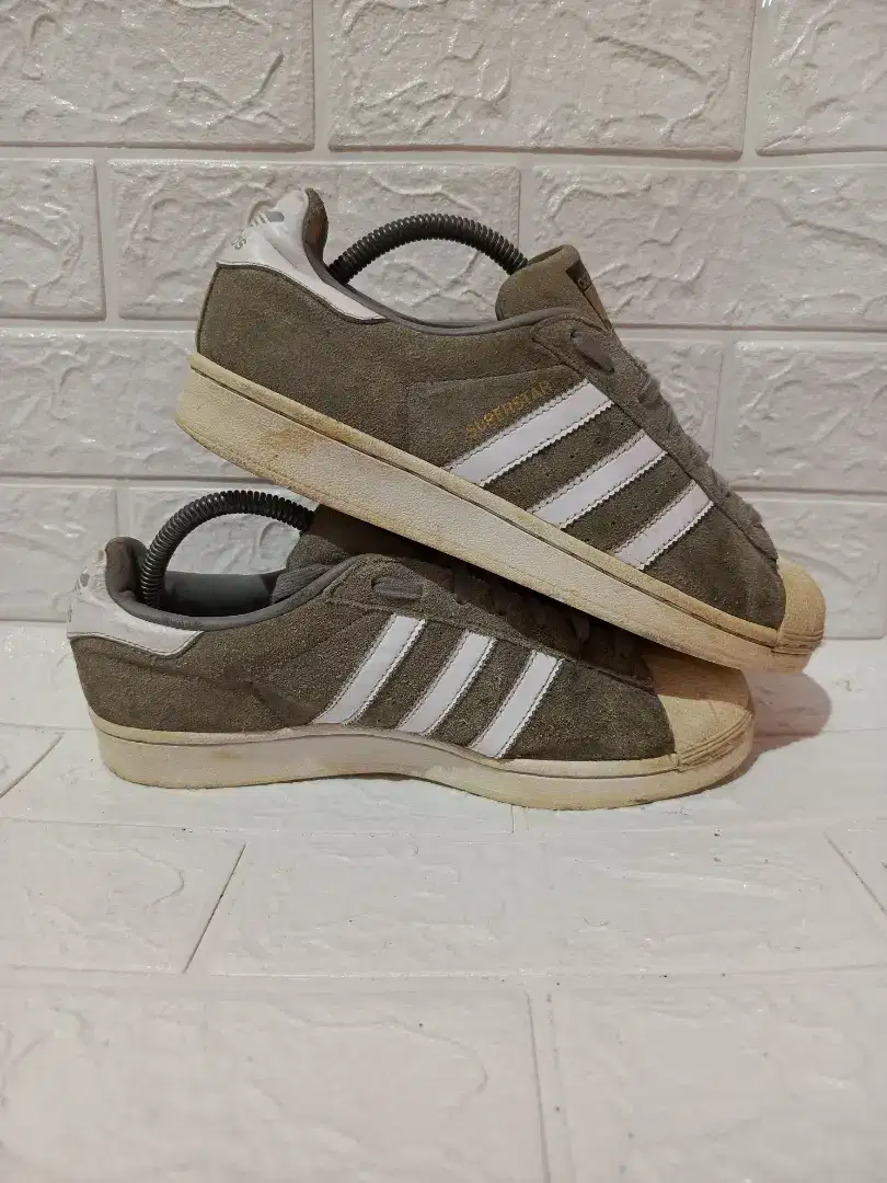 Adidas Superstar Suede Grey White size 41,5 (26cm)