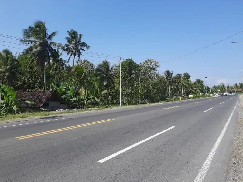 dijual tanah murah,pinggir jalan jogja-wates.timur polres kp