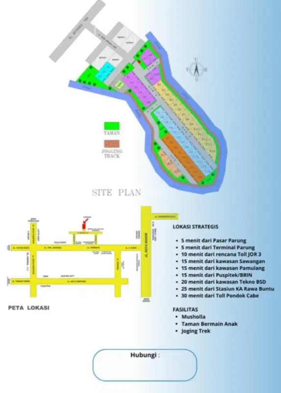 Harga Miriing, Tanah Datar di Parung, Bogor