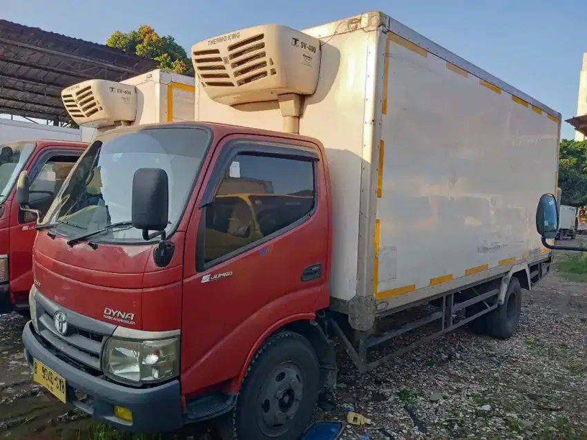 TOYOTA DYNA 130XT LONG CHASSIS JUMBO 2015 BOX FREEZER THERMO KING TOP