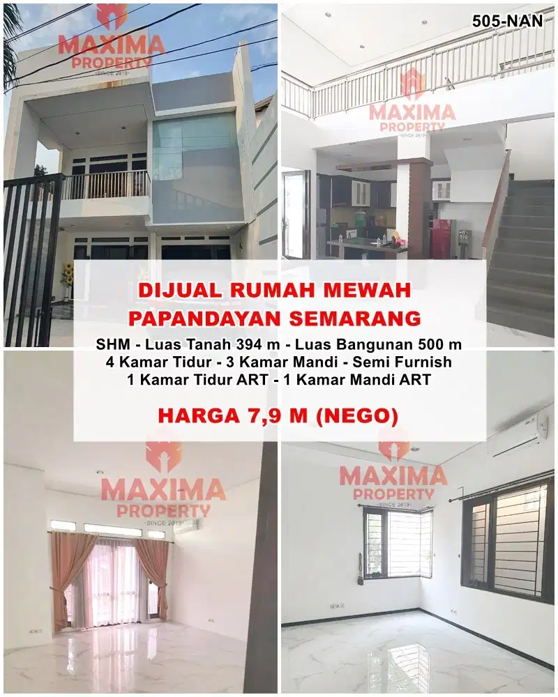 Jual rumah mewah 2 lantai papandayan