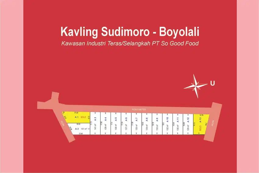 Cuma 2 Juta per Meter! Kavling Strategis Teras Boyolali