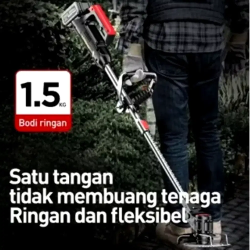 Pemangkas potong rumput baterai