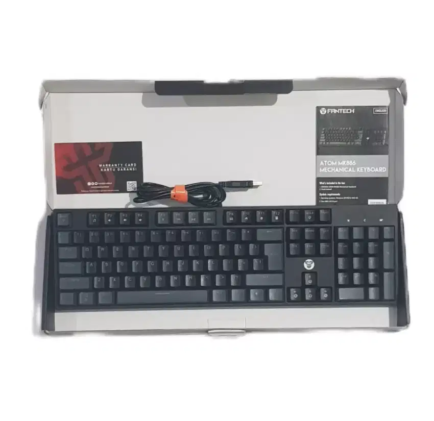 Mechanical Keyboard Gaming Fantech Atom MK886 Kondisi Mulus Ex Display