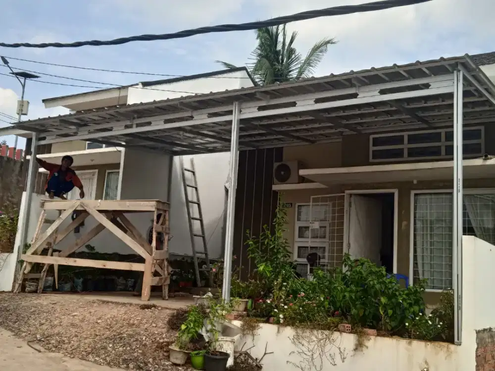 Kanopi galvalum atap spandek