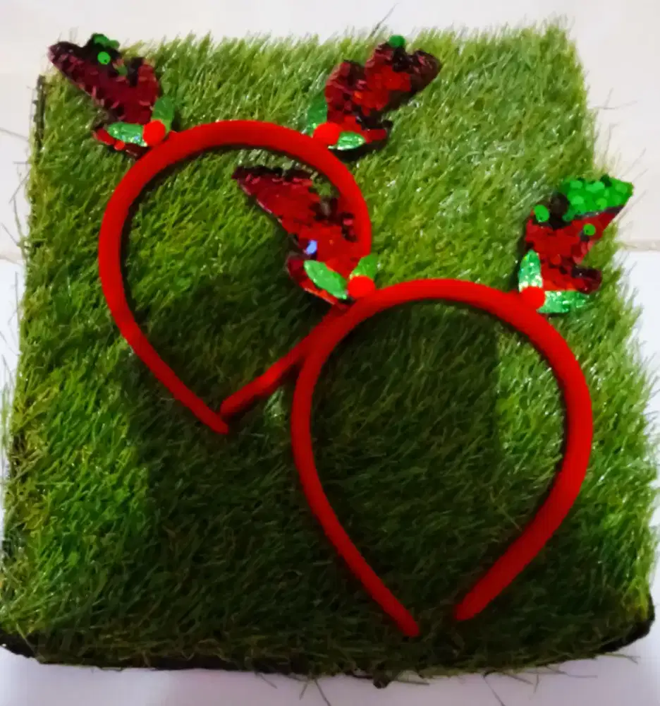 Bando natal anak motif daun