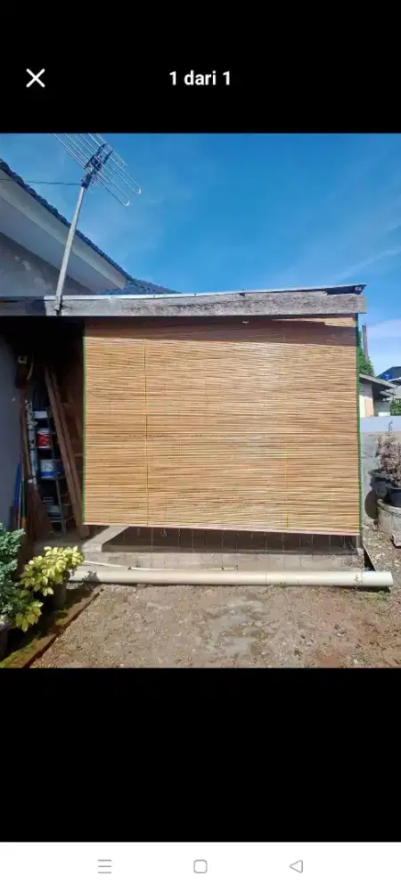 tirai rumbia tangga lipat kursi bambu dll