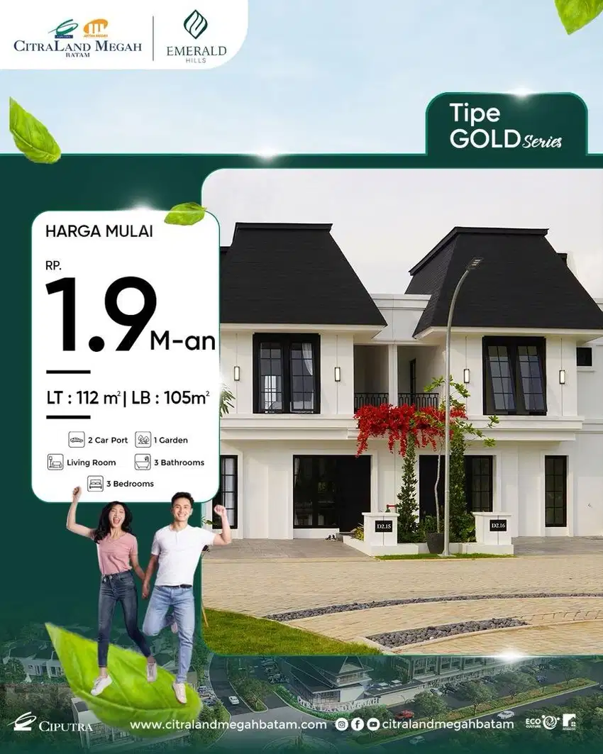 Dijual rumah mewah batam centre - citraland megah batam