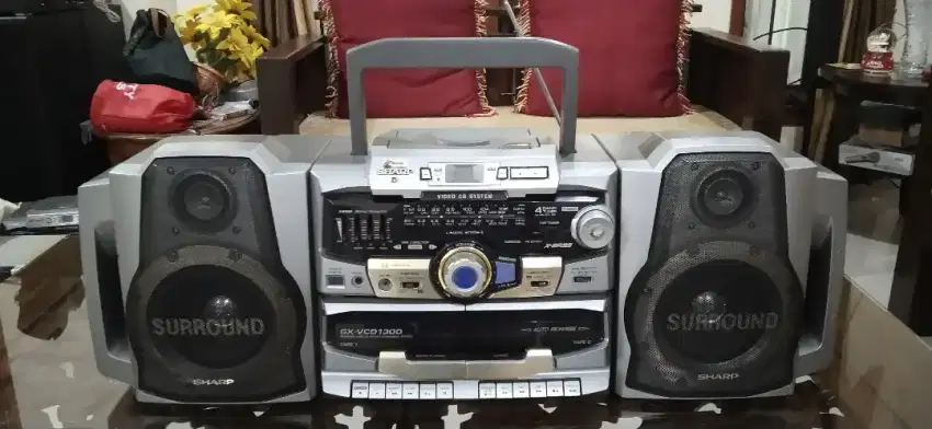 Radio Tape VCD Compo, Sharp GX-VCD1300 Surround Portable Video CD