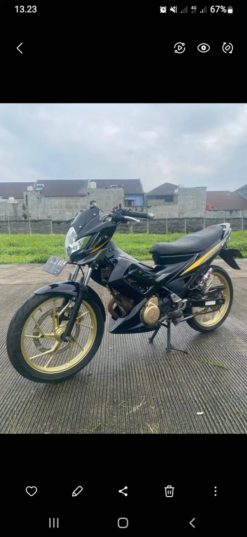 Satria FU 2012. No PR