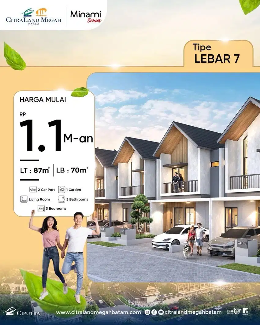 Di jual rumah murah lokasi batam centre - citraland megah batam