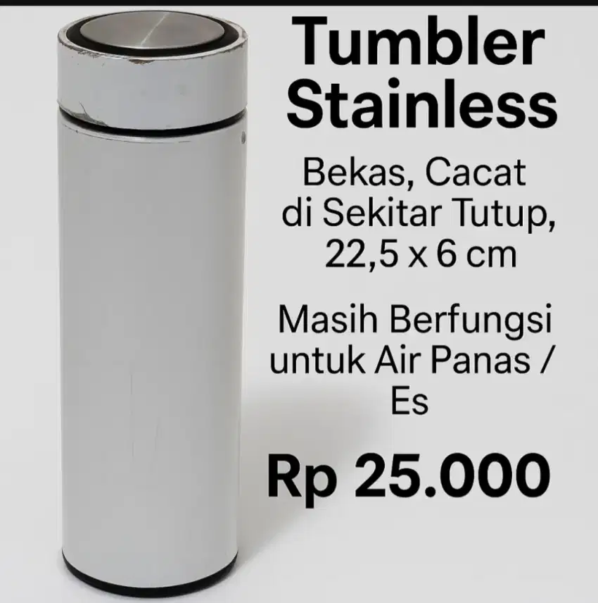 Botol Minum Tumbler Stainless Masih Berfungsi Baik Air Panas Air Es