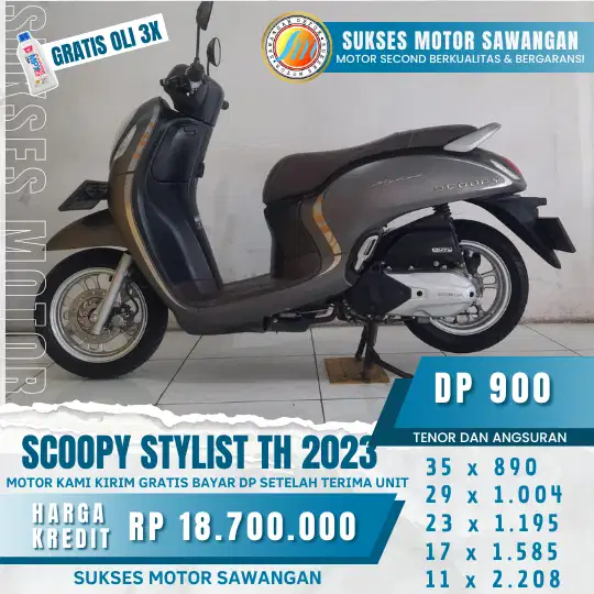 DAPATKAN CASHBACK DAN GARANSI SERVICE 1 THN ,SCOOPY STYLIST 2023