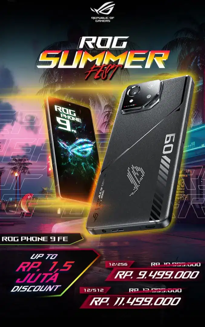 ASUS ROG 9 FE, ROG 8, GARANSI RESMI 12BLN