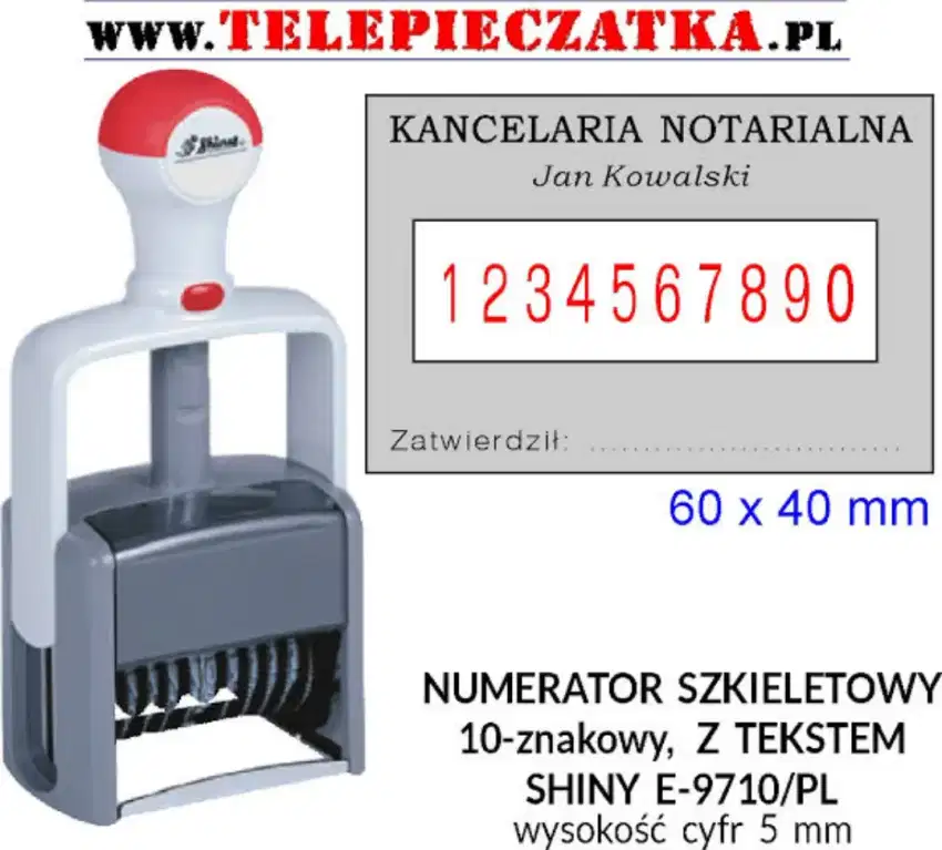 stempel shiny E-9710/PL ada 2 unit