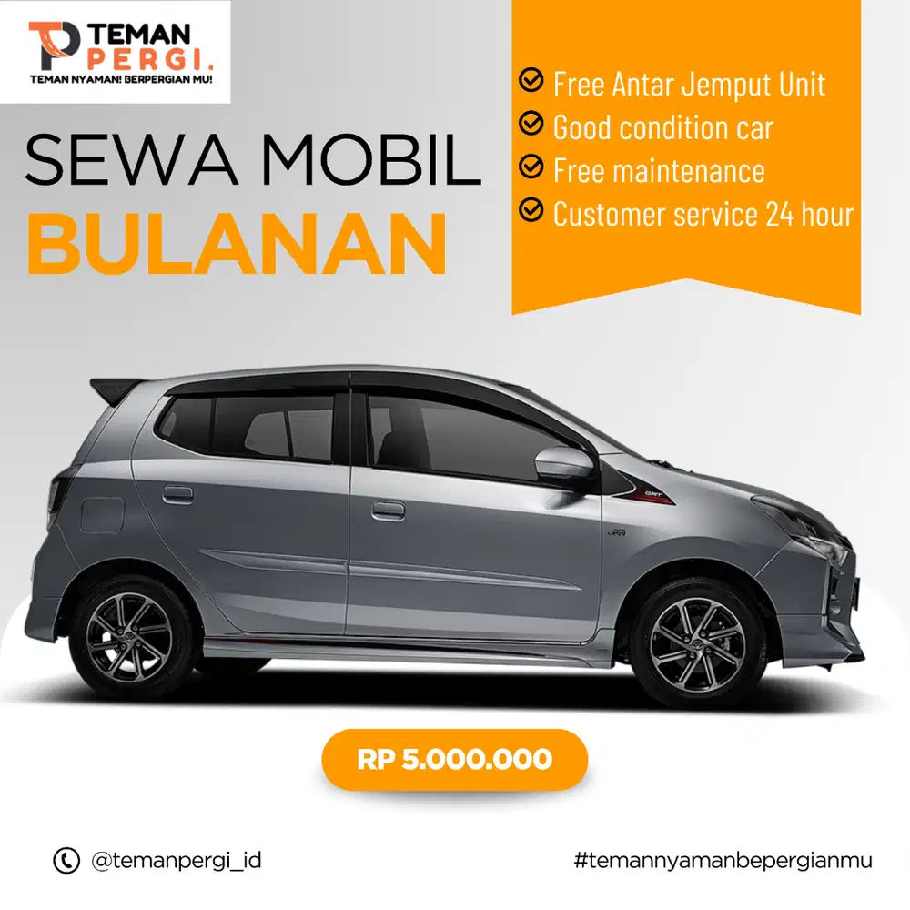 Sewa Mobil Bulanan Dipercaya Ratusan Customer