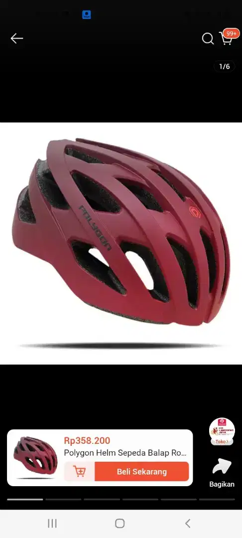 Helm sepeda polygon Axelo