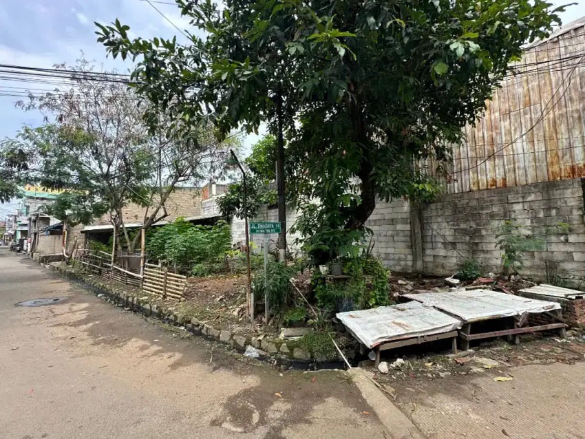Jual Tanah Harga Damai berikut bangunan di kp Rawa Bebek Bekasi
