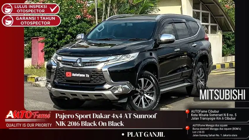 Mitsubishi Pajero Sport 2.4 Dakar 4X4 2016