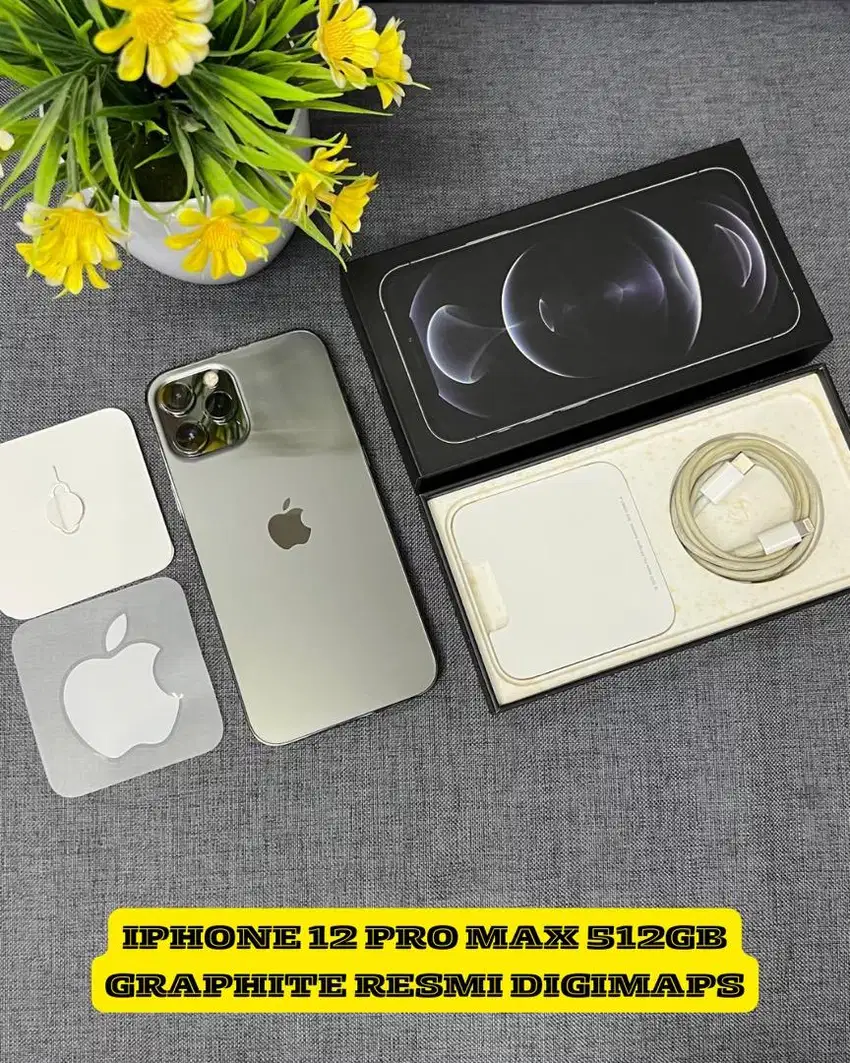 Iphone 12 pro max 512gb graphite resmi
