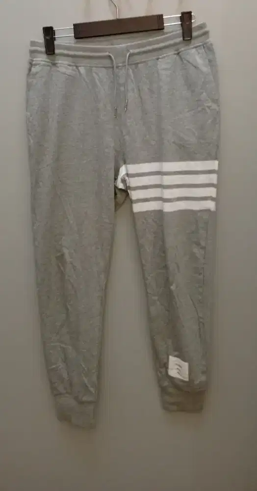 THOM BROWNIAN GREY JOGER PANTS
