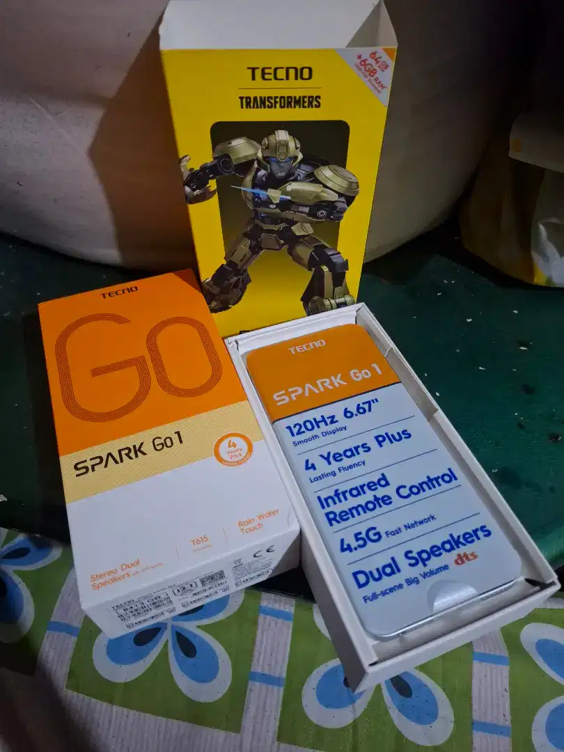 HP TECNO SPARK GO 1 RAM 6(3+3)/64GB FULLSET MULUS EX GARANSI RESMI
