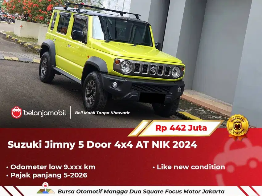 [ LOW KM 9RB ] Suzuki Jimny 5 Door 4x4 AT Kuning 2024 2025