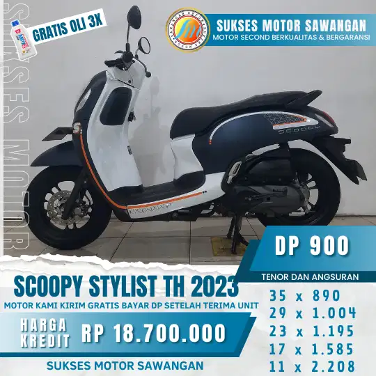 DAPATKAN CASHBACK DAN GARANSI SERVICE 1 THN ,SCOOPY STYLIST 2023