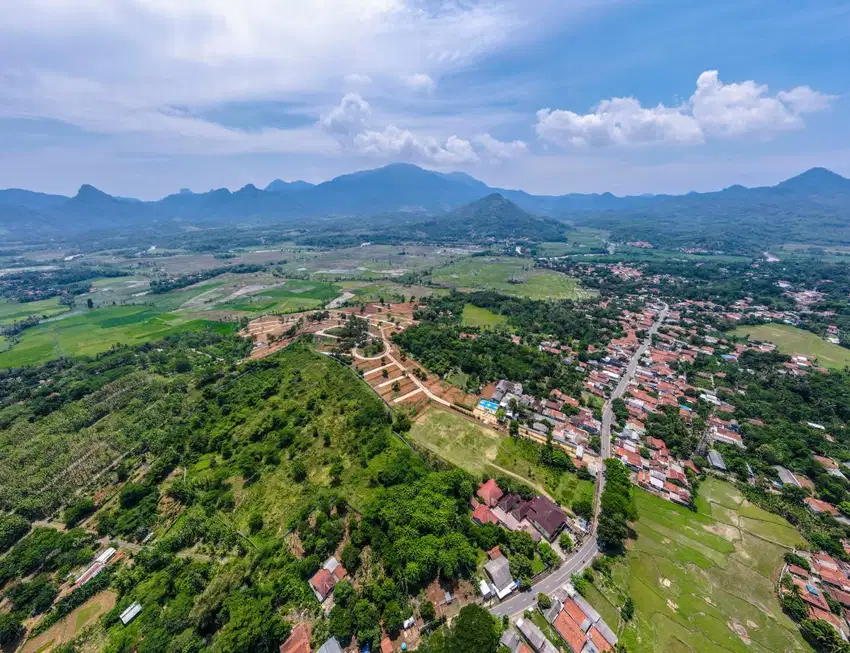 Jual tanah kavling dengan view penggunungan terindah