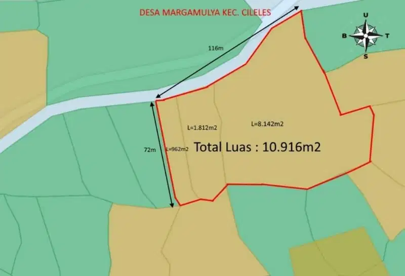 Di Jual Tanah Murah di Margamulya Cileles Lebak Banten