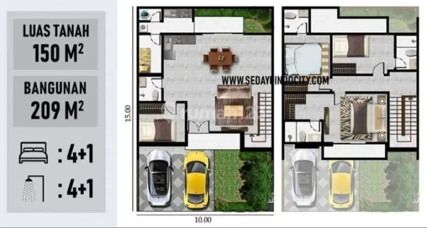 Rumah Cluster Riverside Boulevard 10x15 Dipik2