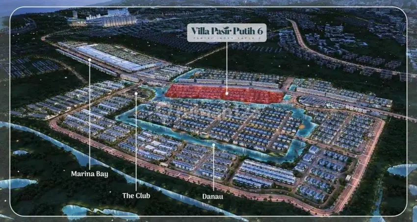 Dijual Kavling Villa Pasir Putih 6 Uk 10x25 Hadap Utara