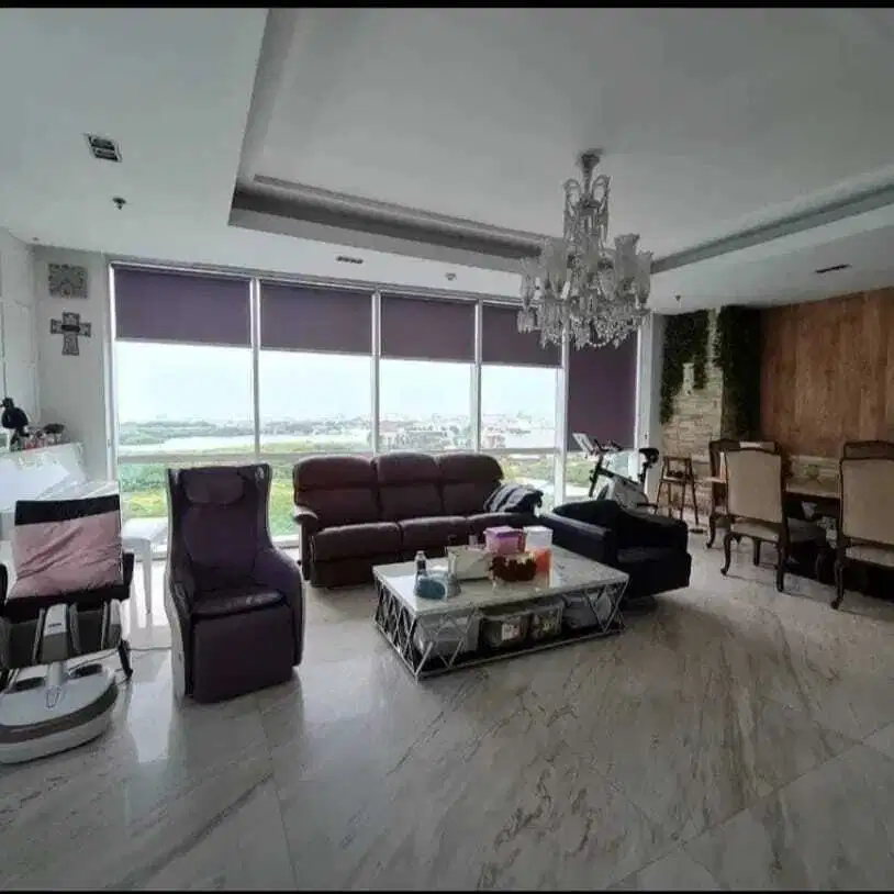Dijual Apartemen Regatta 3BR Full Furnished View City dan Laut, Jakut