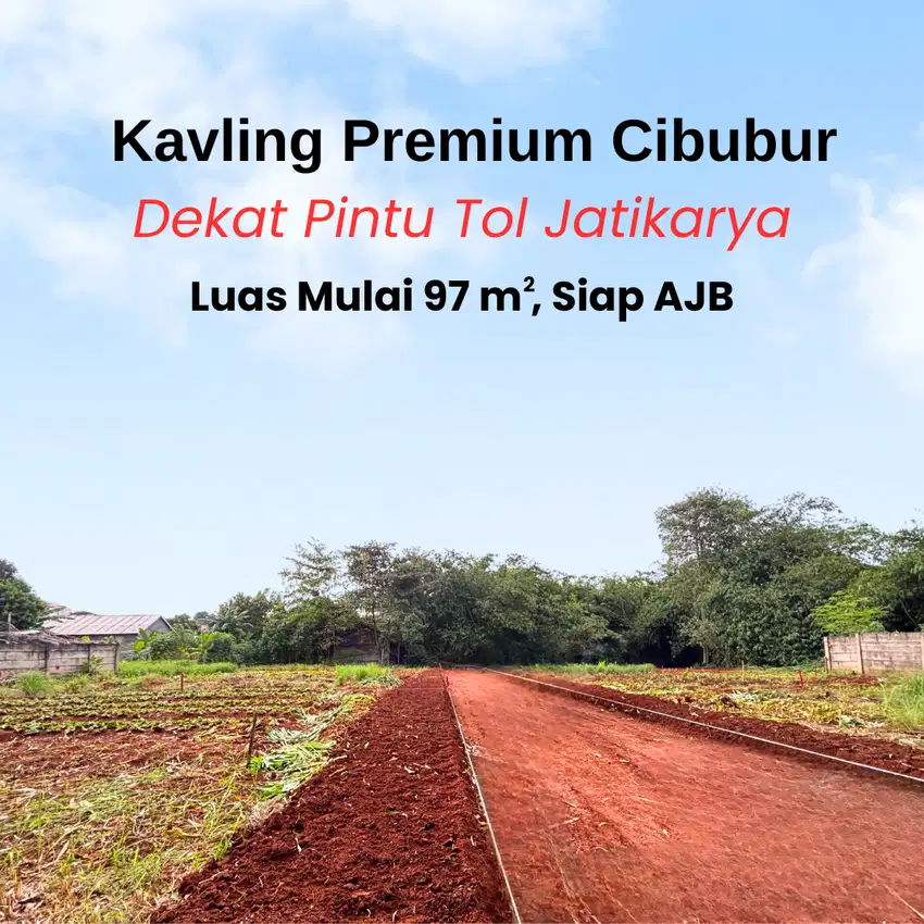 Tanah Kavling Dekat Rs Mitra Keluarga Cibubur , SHM Pecah
