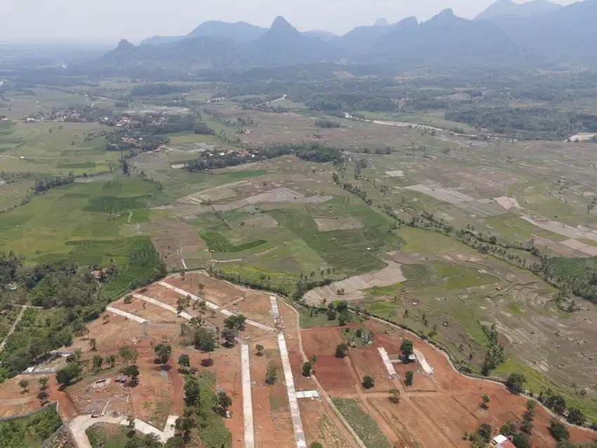 Jual tanah kavling dengan view penggunungan indah