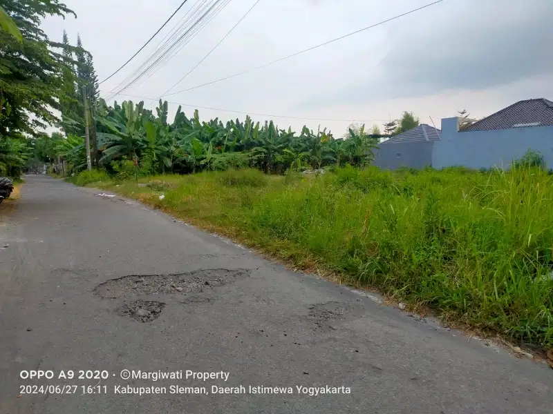 dijual tanah SHM sawah jalur kuning Maguwo timur pasar stan