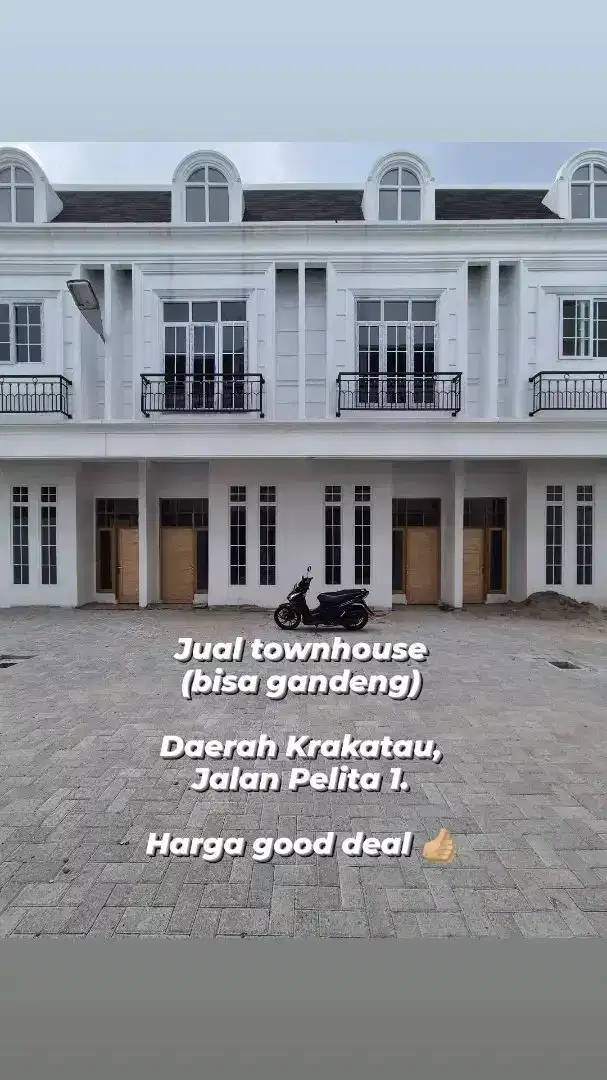 Jual townhouse daerah Krakatau, murah
