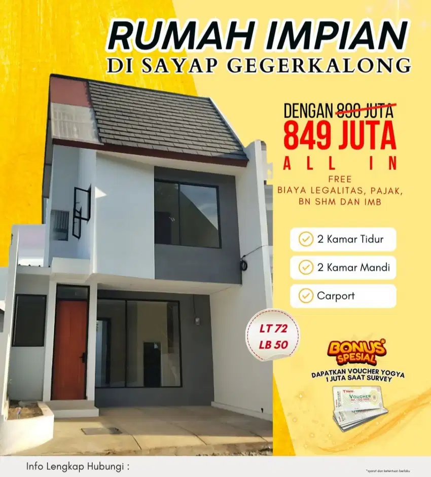 1 Unit Lagi Rumah 2 Lt dekat Setiabudi Ciwaruga Gegerkalong Bandung