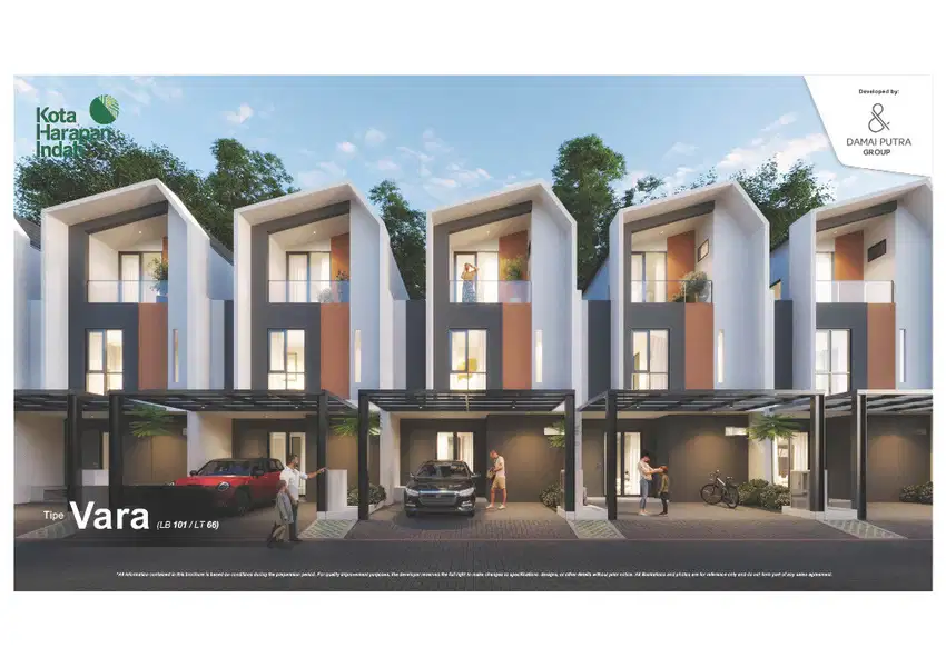 Harga Special Rumah 3lt 6x11 66m Cluster Navara Harapan Indah Bekasi