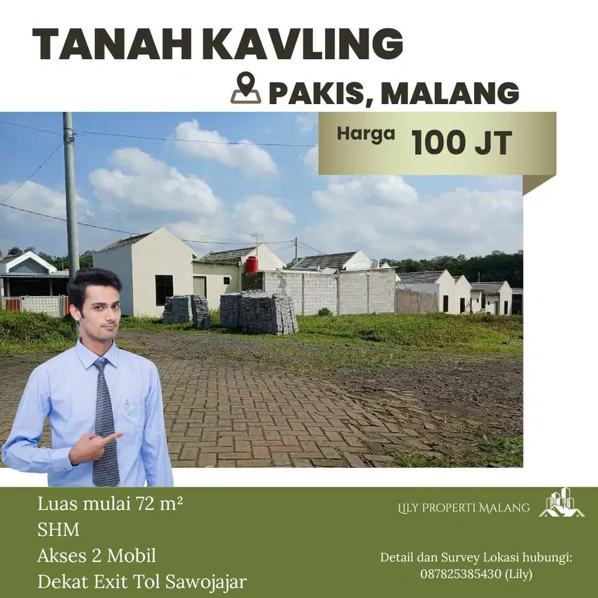 Tanah Kavling Malang Kabupaten, Cocok Untuk Hunian Keluarga