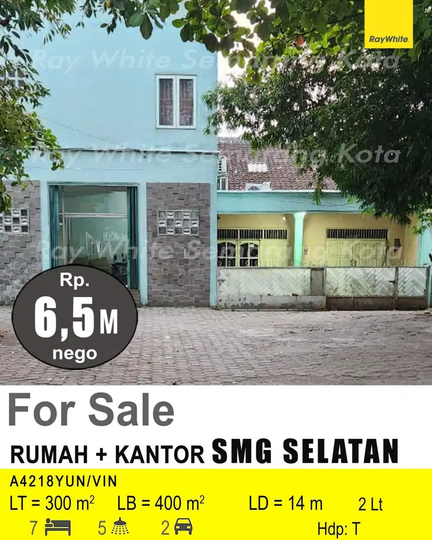 DIJUAL RUMAH DAN KANTOR DI SEMARANG SELATAN A4218