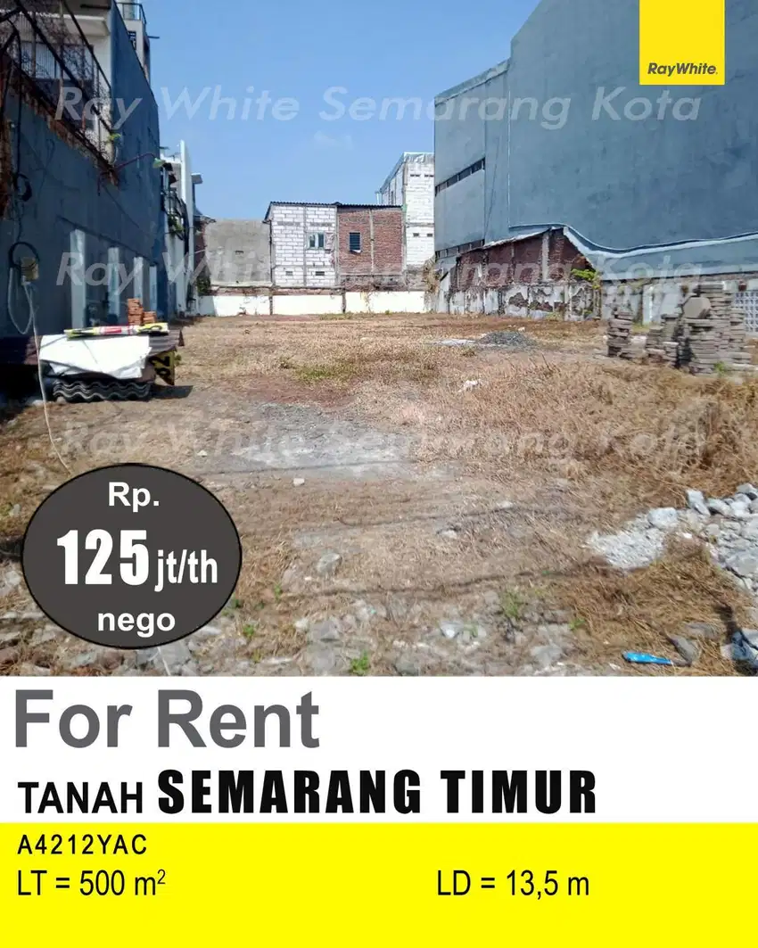 DISEWAKAN TANAH DI SEMARANG TIMUR A4212