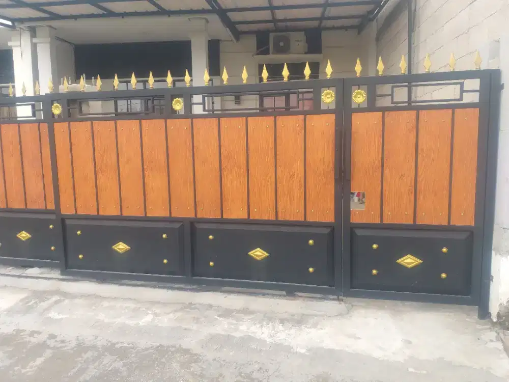 Pagar motip GRC dan plat bending