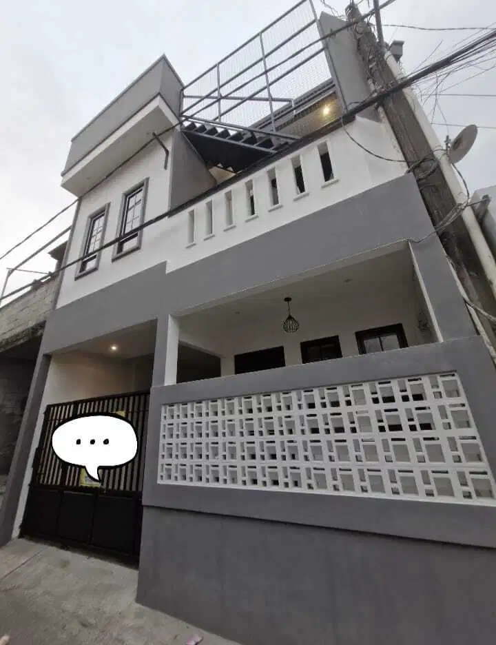 Rumah baru bagus modern minimalis 2,5 Lt akses mobil dkt Raya Condet
