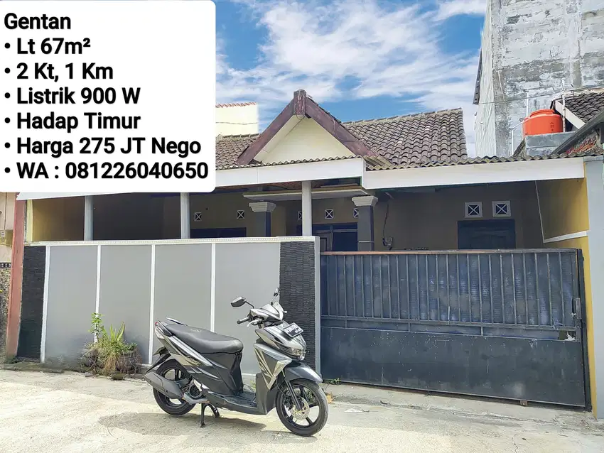 Jual Rumah Perumahan Area Gentan Habis Renov, dekat Laweyan, Purwosari