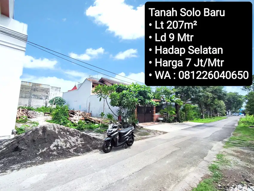 Jual Tanah Area Solo Baru Di dalam Perumahan, Dekat The Park, Pakuwon